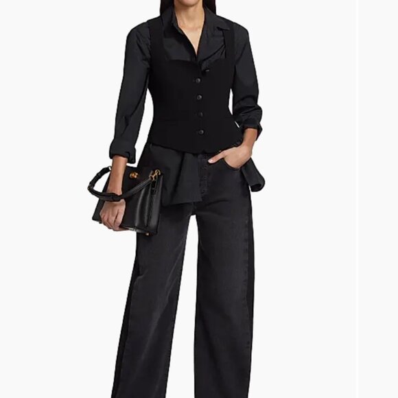 NWT rag & bone Mariana Italian Crepe Vest - Picture 4 of 8